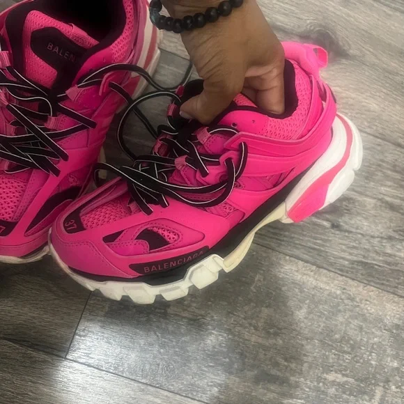 Balenciaga Hot Pink Women's Track Sneakers